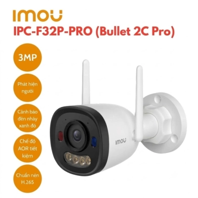 Camera Wifi thân cố định ngoài trời 3MP IMOU IPC-F32P-PRO